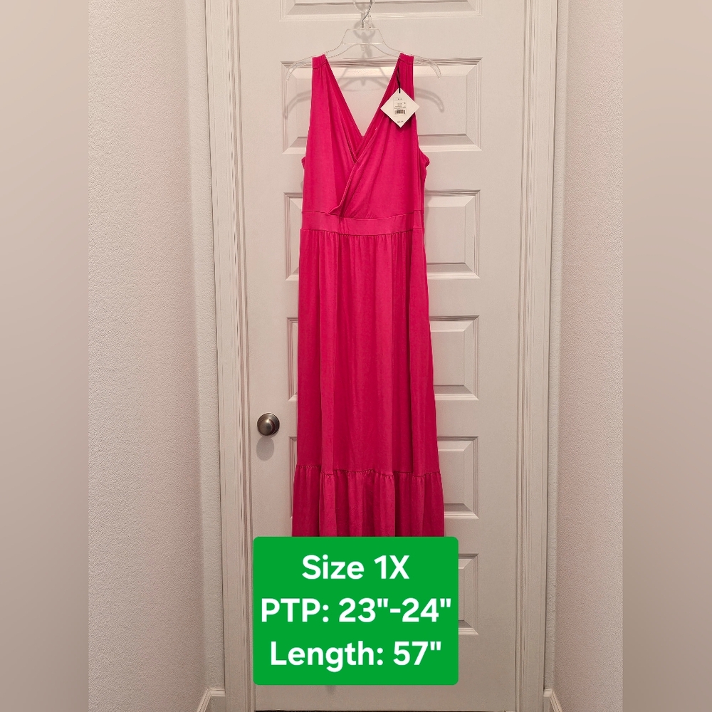 Ava and Viv Sleeveless Maxi Dress, NWT, Size 1X (18)